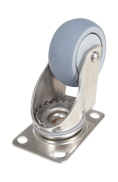 Vestil CST-E-SS-3X1TPR-S thermoplastic rubber swivel caster - view 4