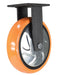 Vestil CST-E6-8X2PUP-R Polyurethane Rigid Caster 8 in. Diameter x 2 in. Width 925 lb. Capacity Orange/Silver
