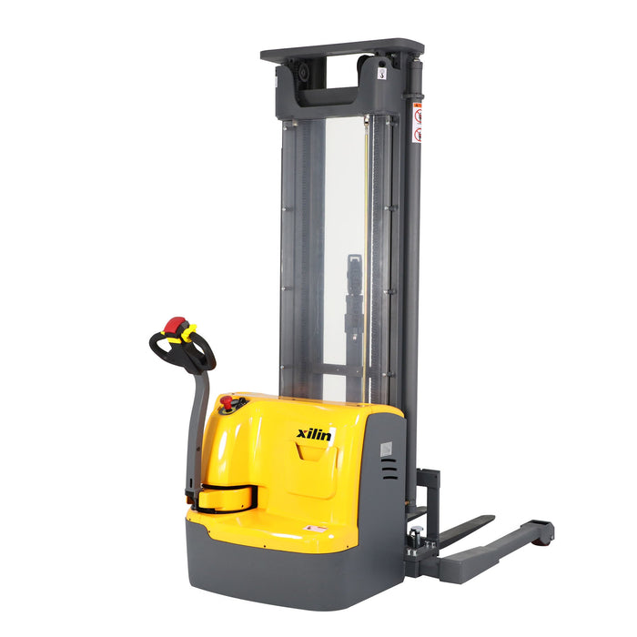 Xilin CTDR15-III-220 3,300 lb full electric stacker front view