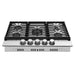 Cosmo 30 in. Haven Collection Drop-In Gas Cooktop, 5 Sealed Burners, Front Control Knobs, Cast Iron Grates, Stainless Steel front view 2