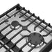 Cosmo 36 in. Haven Collection Drop-In Gas Cooktop, 5 Sealed Burners, Front Control Knobs, Cast Iron Grates, Stainless Steel burner grate detail