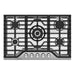 Cosmo 30 in. Vista Collection Drop-In Gas Cooktop, 5 Burners, Metal Knobs, Cast Iron Grates, Stainless Steel front view