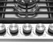 Cosmo 36 in. Vista Collection Drop-In Gas Cooktop, 5 Burners, Metal Knobs, Cast Iron Grates, Stainless Steel control panel