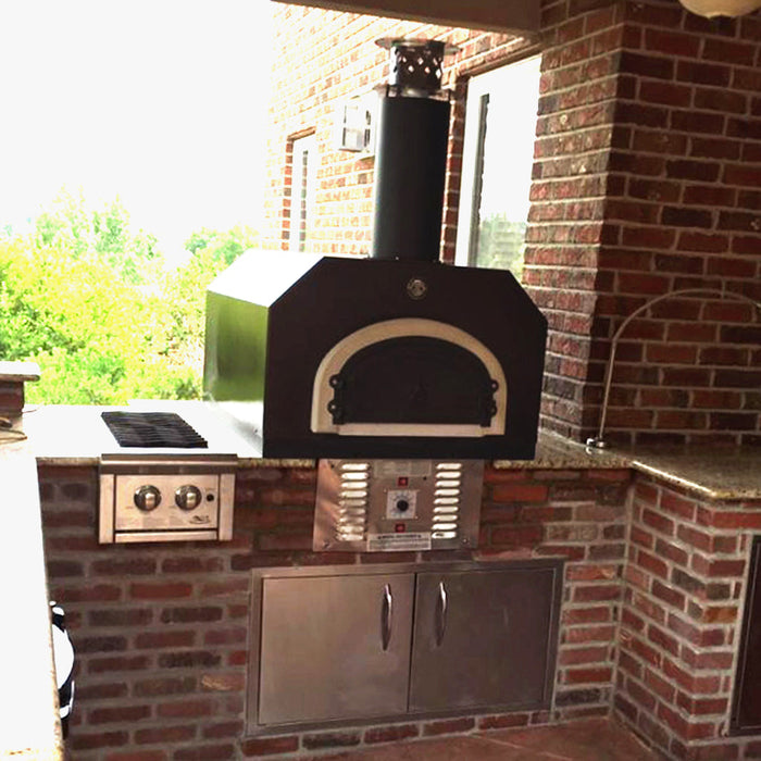 Chicago Brick Oven 750 Hybrid Countertop Pizza Oven (Commercial) No SKIRT | Dual Fuel (Gas and Wood)