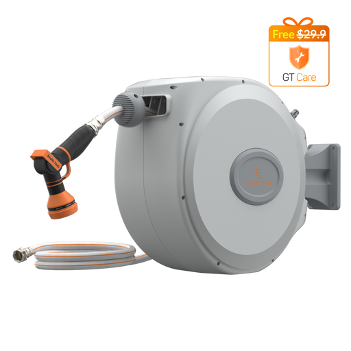 Giraffe Tools US Retractable Garden Hose Reel-5/8 in-65ft
