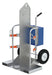 Vestil CYL-2-G Galvanized Welding Cylinder Torch Cart 34-9/16 in. x 40-1/4 in. x 66-3/8 in. 500 lb. Capacity Silver