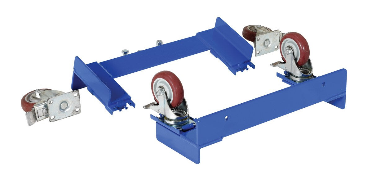 Vestil CYL-CK Polyurethane Caster Kit For Cylinder Caddy Models Red/Blue
