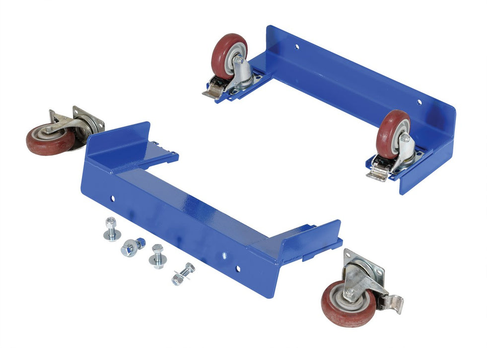 Vestil CYL-CK polyurethane caster kit for cylinder caddy models red/blue - view 2