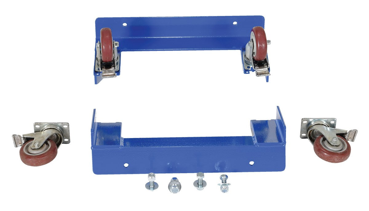 Vestil CYL-CK polyurethane caster kit for cylinder caddy models red/blue - view 3