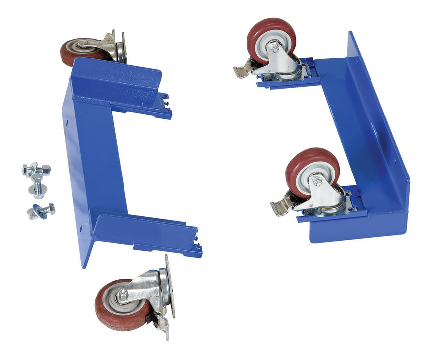 Vestil CYL-CK polyurethane caster kit for cylinder caddy models red/blue - view 4