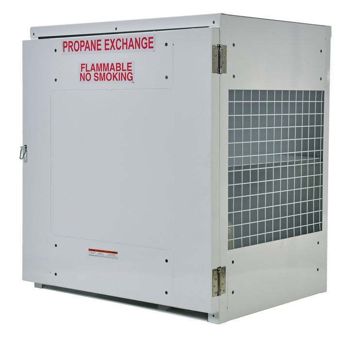 Vestil CYL-EX-12-S steel propane exchange cylinder storage cabinets with solid door - view 2