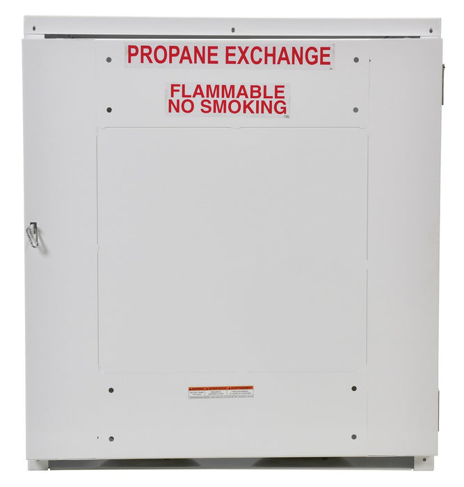 Vestil CYL-EX-12-S steel propane exchange cylinder storage cabinets with solid door - view 3