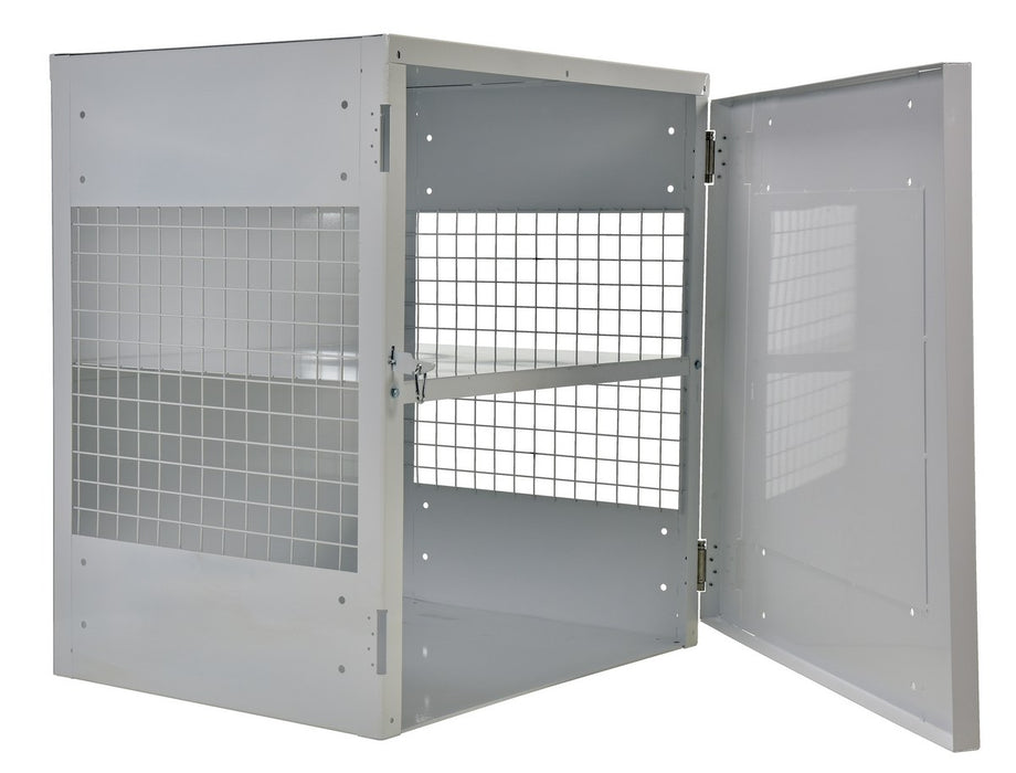 Vestil CYL-EX-12-S steel propane exchange cylinder storage cabinets with solid door - view 5