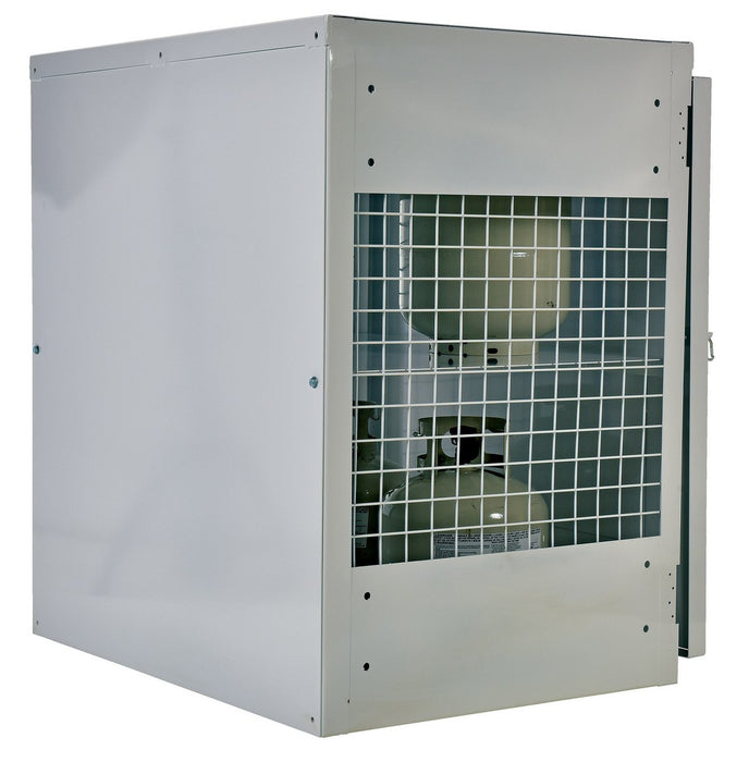 Vestil CYL-EX-12-S steel propane exchange cylinder storage cabinets with solid door - view 6
