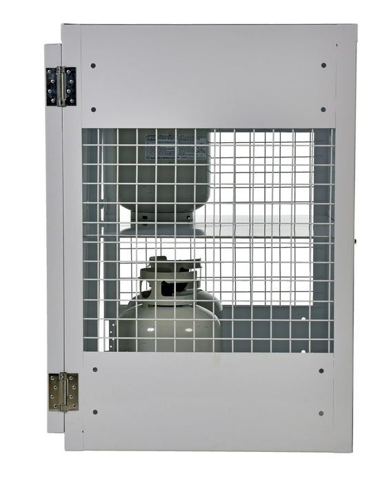 Vestil CYL-EX-12-S steel propane exchange cylinder storage cabinets with solid door - view 7
