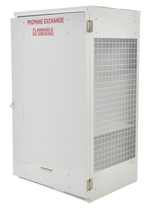 Vestil CYL-EX-18-S steel propane exchange cylinder storage cabinets with solid door - view 2