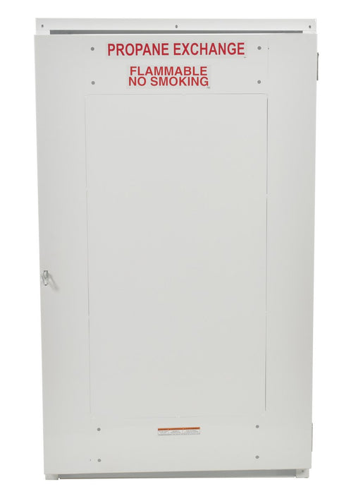 Vestil CYL-EX-18-S steel propane exchange cylinder storage cabinets with solid door - view 3