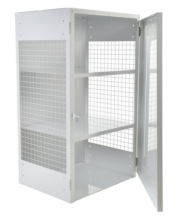 Vestil CYL-EX-18-S steel propane exchange cylinder storage cabinets with solid door - view 4