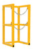 Vestil CYL-FMSR-1 Steel Cylinder Barricade Rack 16-1/2 in. x 16-1/2 in. x 32 in. 1 Cylinder Capacity Yellow