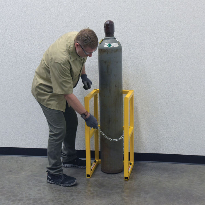 Vestil CYL-FMSR-1 steel cylinder barricade rack - view 11