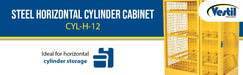 Vestil CYL-H-12 steel horizontal cylinder cabinet feature overview 4