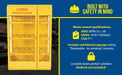 Vestil CYL-H-12 steel horizontal cylinder cabinet feature overview 2