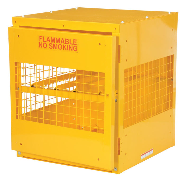 Vestil CYL-H-4-KD steel knockdown horizontal cylinder cabinet - view 2