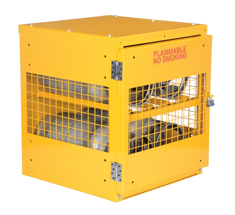 Vestil CYL-H-4-KD steel knockdown horizontal cylinder cabinet - view 4