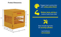 Vestil CYL-H-4 steel horizontal cylinder cabinet feature overview 2