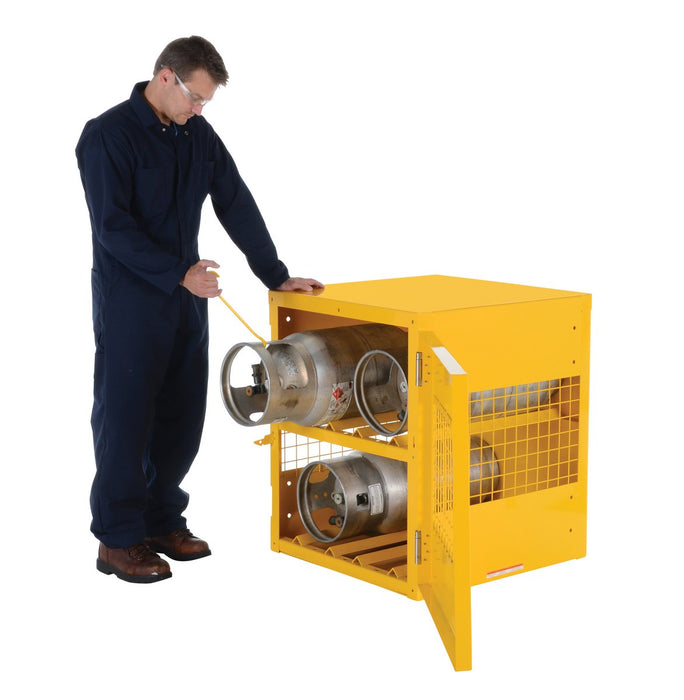 Vestil CYL-H-4 steel horizontal cylinder cabinet - view 5