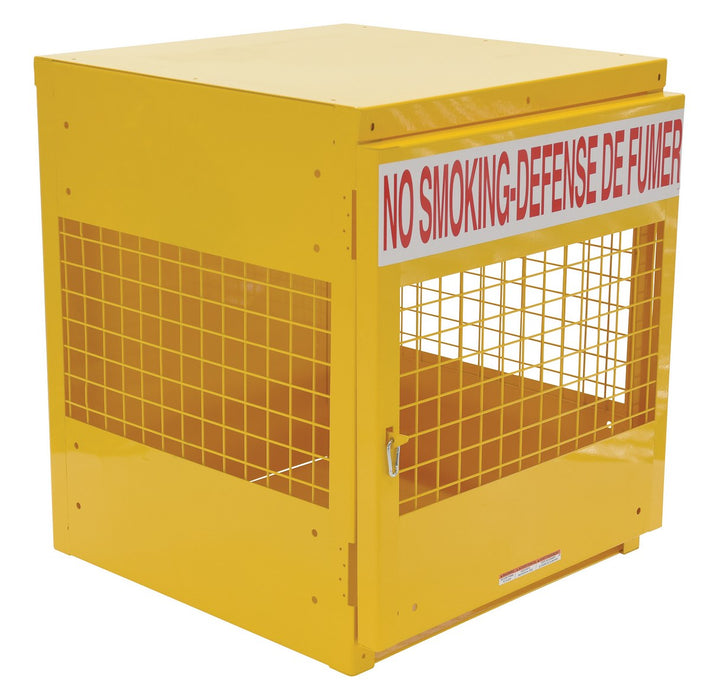 Vestil CYL-LP-4-CA Steel Canadian LP Cylinder Storage Cabinet 32 in. x 30 in. x 35-1/2 in. 4 Cylinder Capacity