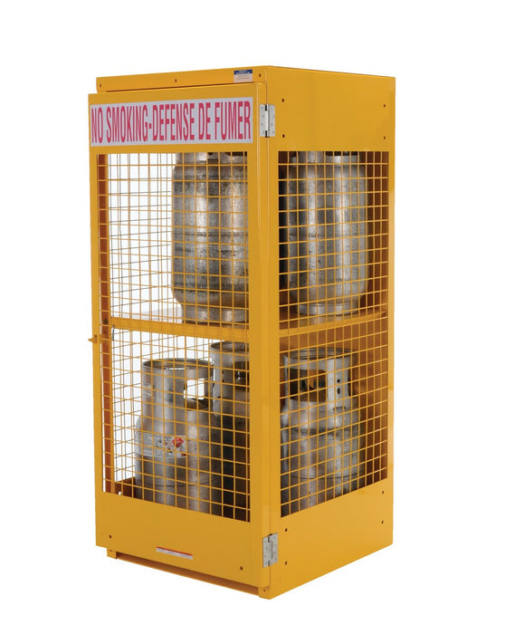 Vestil CYL-LP-8-CA steel canadian lp cylinder storage cabinet - view 3