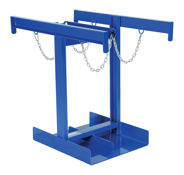 Vestil CYL-P-4 Steel Cylinder Caddy 4 Maximum Cylinders 800 lb. Capacity Blue
