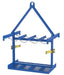 Vestil CYL-P-8-LUG Steel Cylinder Caddy with Overhead Lifting Assembly 8 Maximum Cylinders 800 lb. Capacity Blue