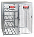 Vestil CYL-T-COMBO Galvanized Cylinder Storage Cabinet 8 Horizontal and 9 Vertical 29 in. x 58 in. x 66 in. Gray