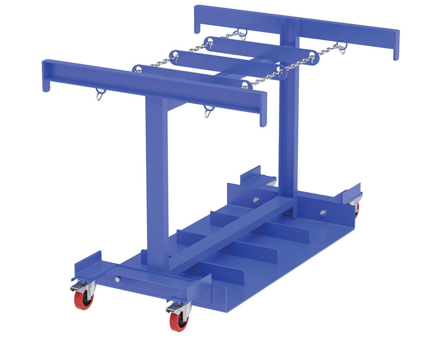 Vestil CYL-TRUCK-8 steel cylinder caddy truck with casters - view 2