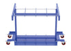 Vestil CYL-TRUCK-8 steel cylinder caddy truck with casters - view 3