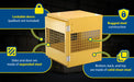 Vestil CYL-V-4-KD steel knockdown vertical cylinder cabinet feature overview 3