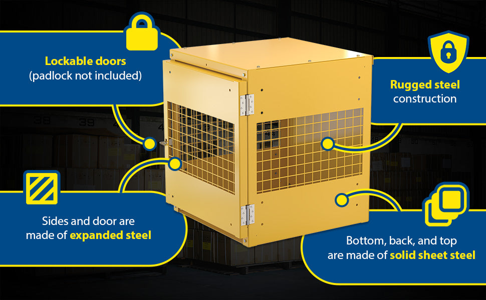 Vestil CYL-V-4-KD steel knockdown vertical cylinder cabinet feature overview 3