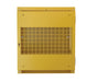 Vestil CYL-V-4-KD Steel Knockdown Vertical Cylinder Cabinet 32 in. x 30 in. x 35-1/4 in. 4 Cylinder Capacity Yellow