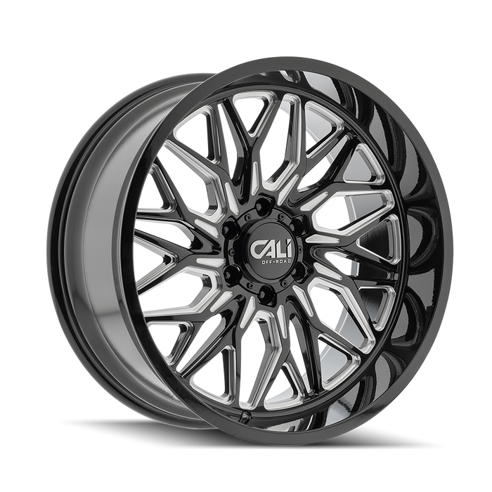 Cali Offroad Crusher Gloss Black Milled 6-lug 1