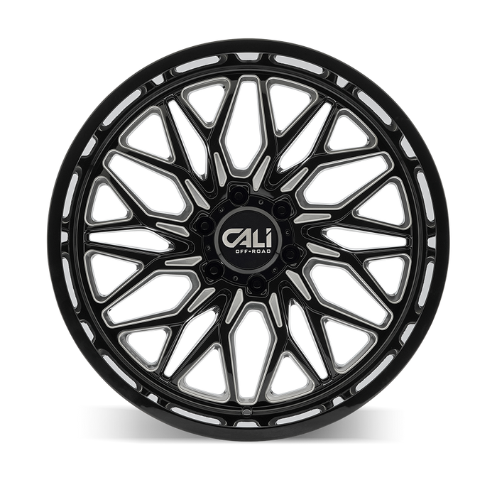Cali Offroad Crusher Gloss Black Milled 6-lug 2