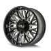 Cali Offroad CRUSHER Gloss Black Milled Wheel 4