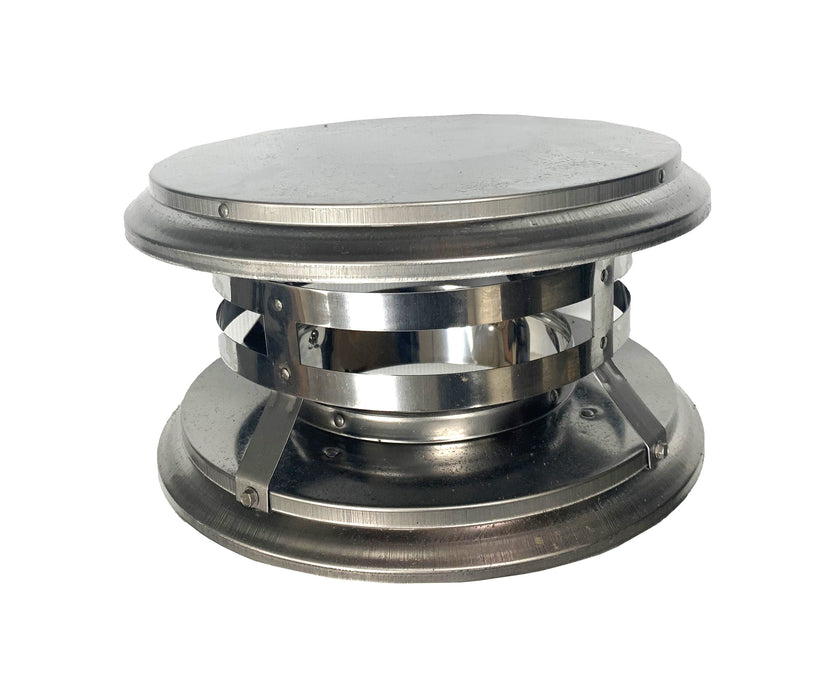 Chicago Brick Oven 6" Diameter Flue Pipe Cap, Stainless Steel