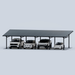 CHIKOUSA Maximo 185 Steel 4-Car Carport / Gazebo