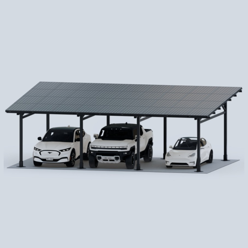 CHIKOUSA Maximo 185 Steel 3-Car Carport / Gazebo