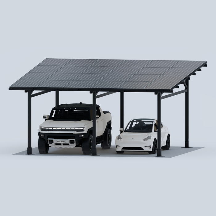 CHIKOUSA Maximo 185 Steel 2-Car Carport / Gazebo