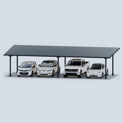 CHIKOUSA Premier Steel 4-Car Carport / Gazebo