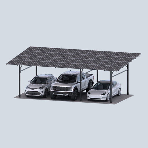 CHIKOUSA Premier Steel 3-Car Carport / Gazebo