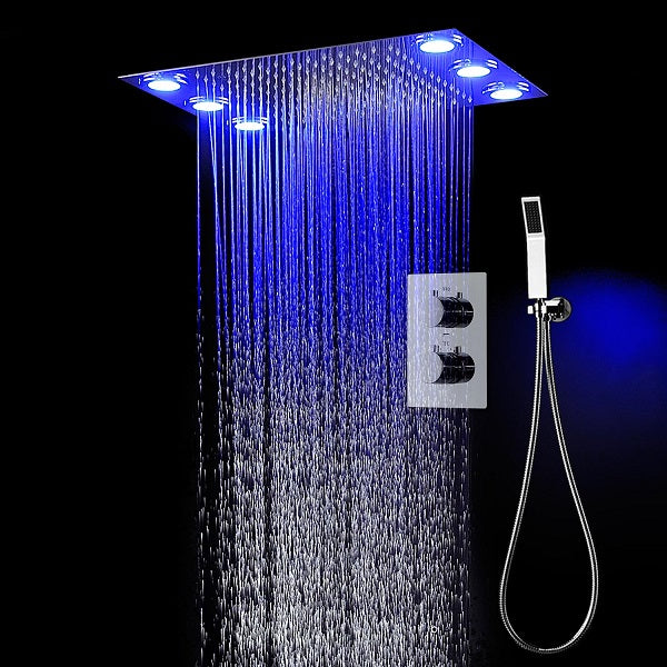 Cascada Luxury 14”x20” LED Shower Set - View 11
